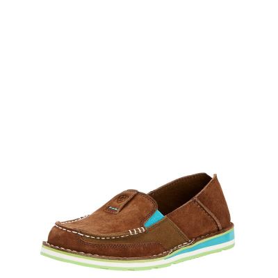 Ariat Cruiser Kahverengi / Yeşil Loafer Ayakkabı Bayan (34974-735)